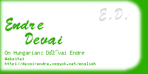 endre devai business card